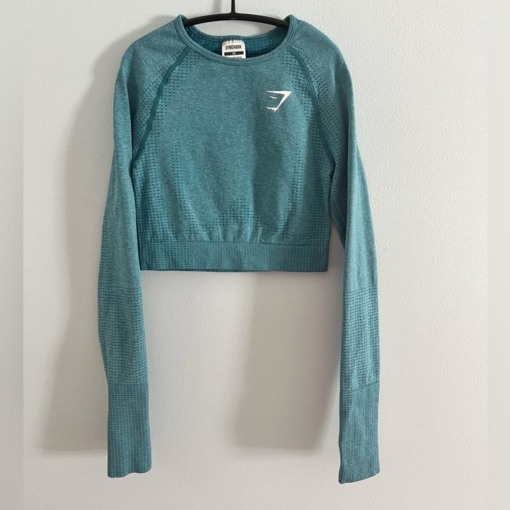 Women's Gymshark Long Sleeve Crop Top, xs